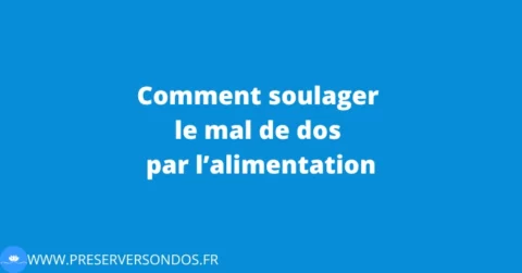 comment soulager le mal de dos par lalimentation