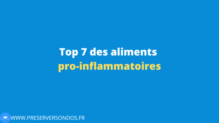 Aliments pro-inflammatoires