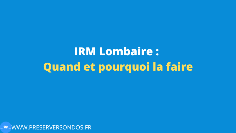 IRM lombaire